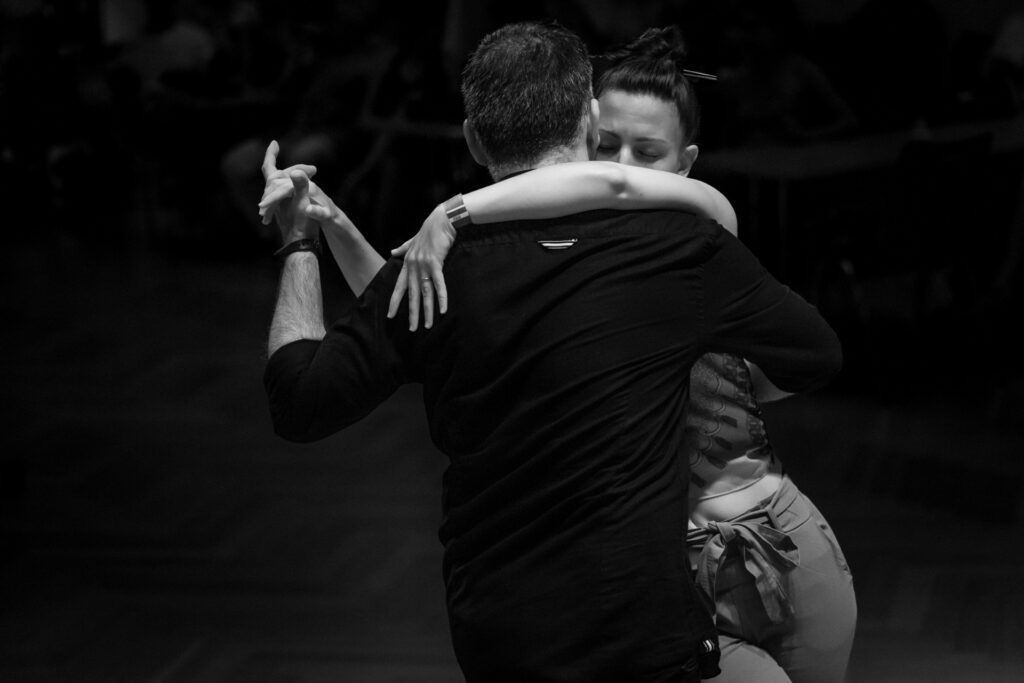 Alejandro Larenas and Marisol Morales dancing